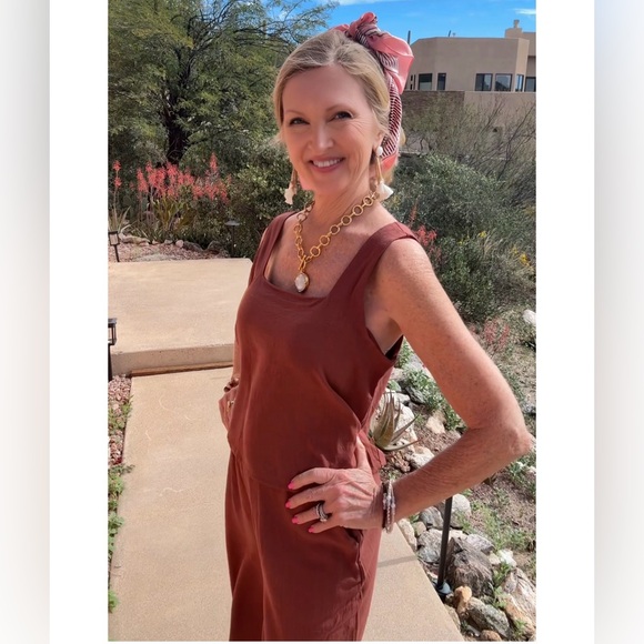 NWT 2PC BROWN TOP & PANT SET-S - Picture 10 of 17